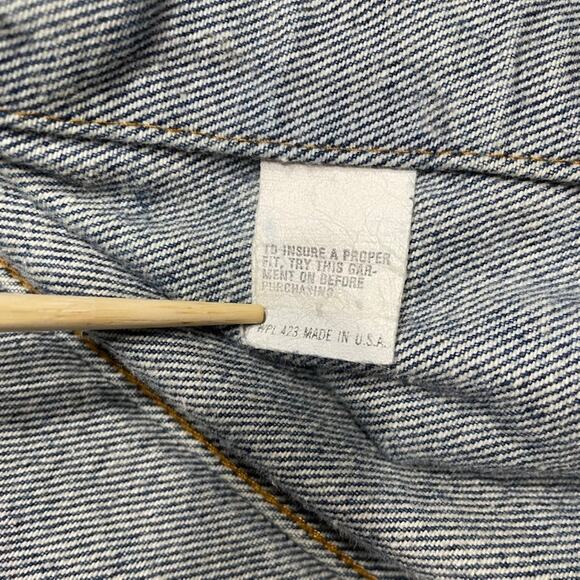 Vintage Levis Denim Trucker Jean Jacket 71506-0216 Made In USA Size 42L 80s (42) - Picture 14 of 15